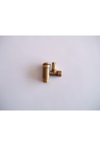PE0028 GAS FIRE RESTRICTOR ELBOW WITH TEST NIPPLE
