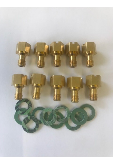 BYPASS SCREWS (LPG) AND FIBRE WASHERS - PACK OF 10